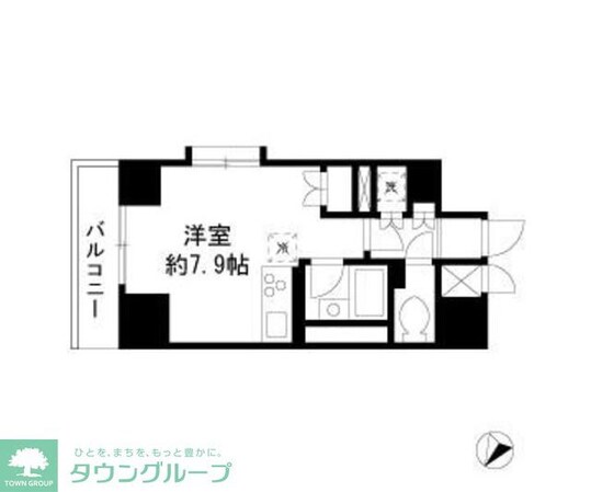 ダイヤモンドレジデンス勝どきの物件間取画像